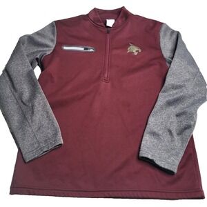 Russell Texas State‎ Bobcats 1/4 Zip Pullover Men's Small Long Sleeve